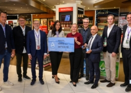 EuroAirport und Durfy überreichen Spendencheck